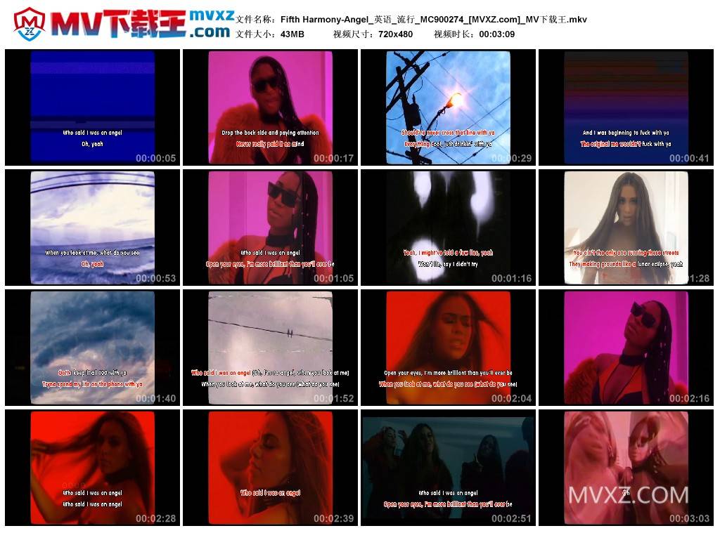 Fifth Harmony-Angel_英语_流行_MC900274